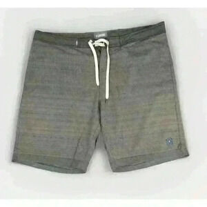 Linksoul Shorts Boardwalker Board shorts Golf Swim 35 Zipper Gray Dot Hybrid